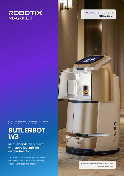 Keenon BUTLERBOT W3 Robot di servizio multipiano – Brochure del prodotto