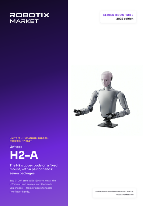 روبوت بشري بالجزء العلوي Unitree H2-A Standard D مع أيدي Dex5-1 – كتيب المنتج
