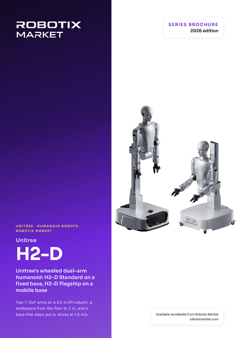 Unitree H2-D Flagship Hareketli Tabanlı Tekerlekli Çift Kollu İnsansı Robot – Ürün Broşürü