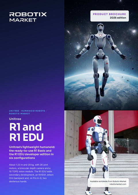 Unitree Robotics R1 EDU Pro A (U3) – Folleto del producto